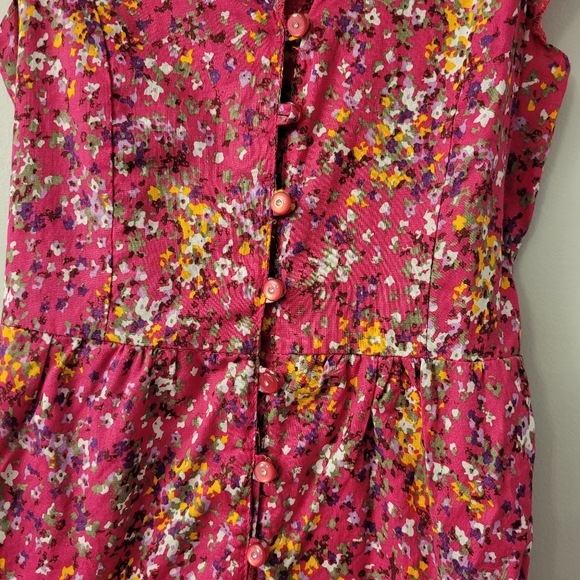 Chillipop Girls Pretty Floral Dress Size 14/16 - Picture 3 of 12